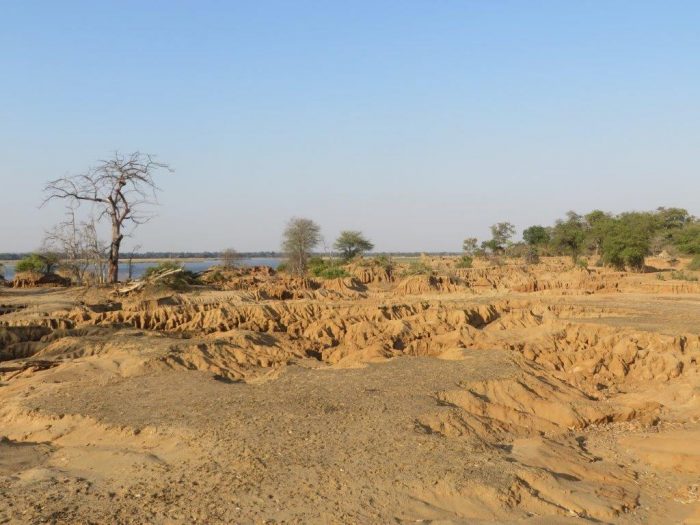 landschap van Lower Zambezi Zambia