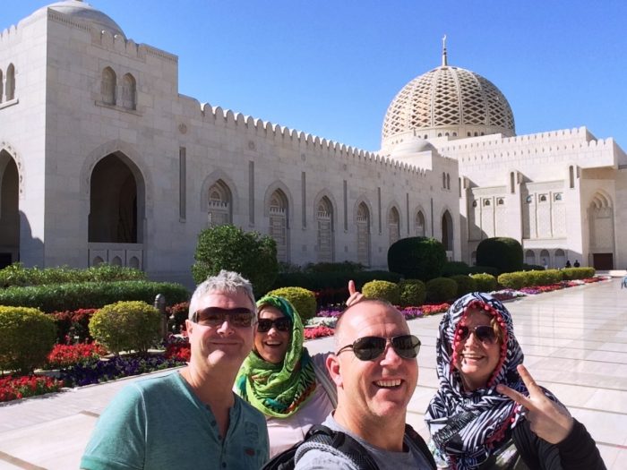 selfie voor de grand mosque
