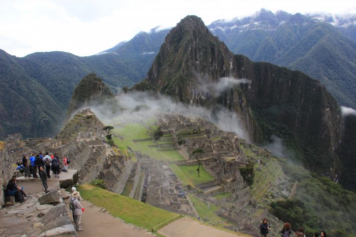uitzicht op Machu Picchu