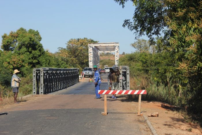 Afgesloten brug in Madagaskar