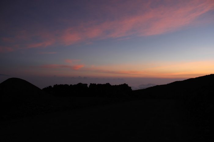 zonsondergang Mauna Kea