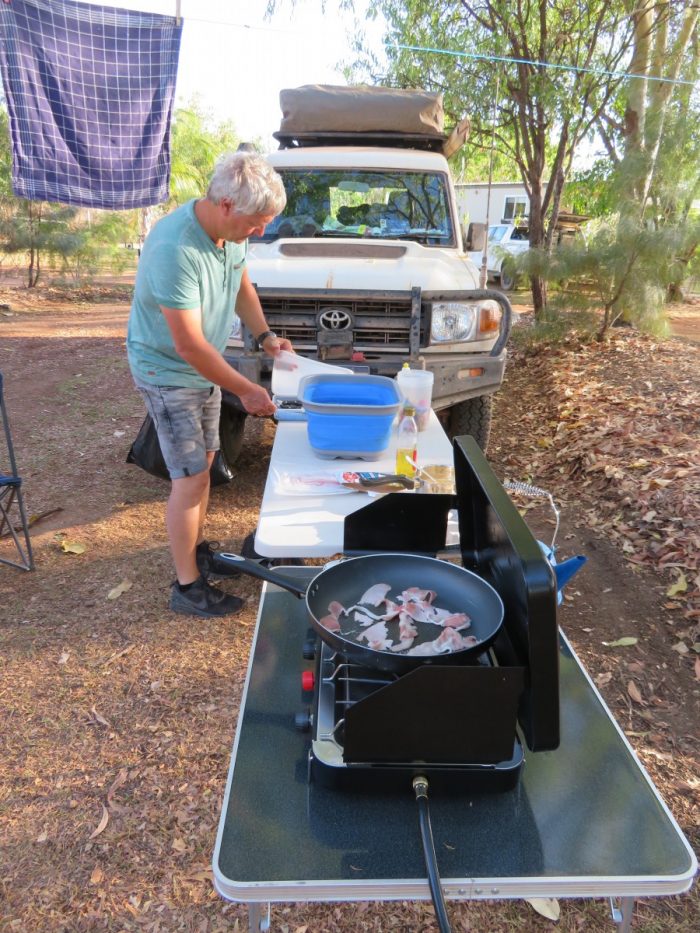 eten koken op de camping