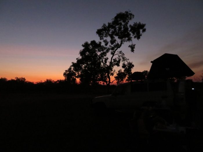 avond op de camping