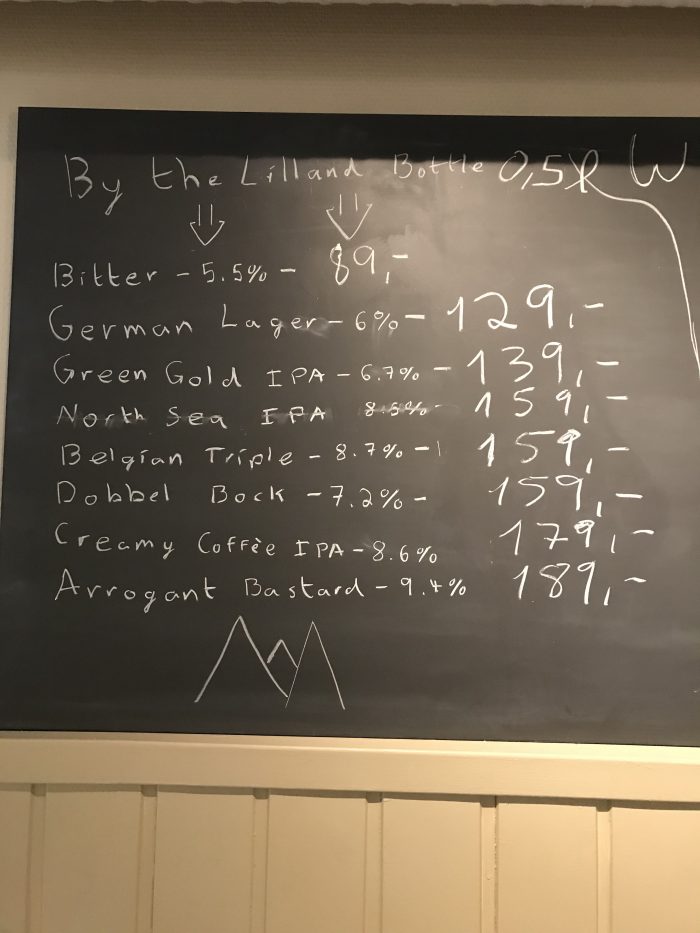 bierprijzen in Noorwegen