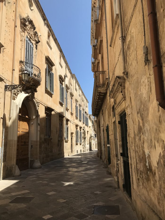 Lecce Puglia straatbeeld