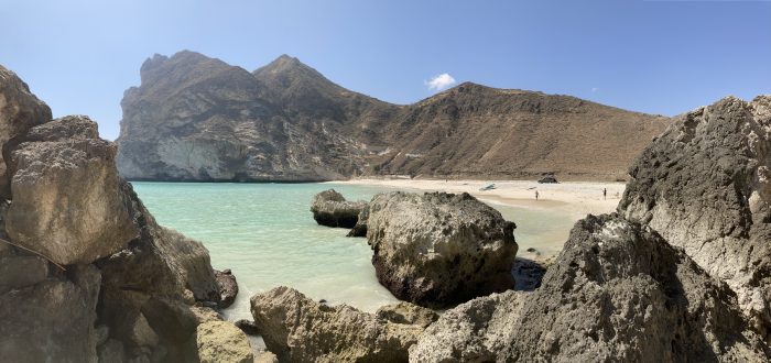 Oman hidden beach