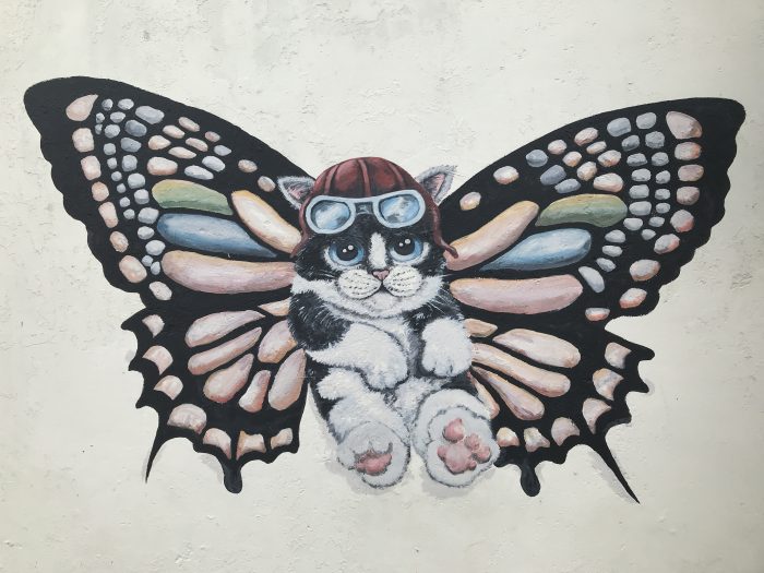 vlinder streetart George Town