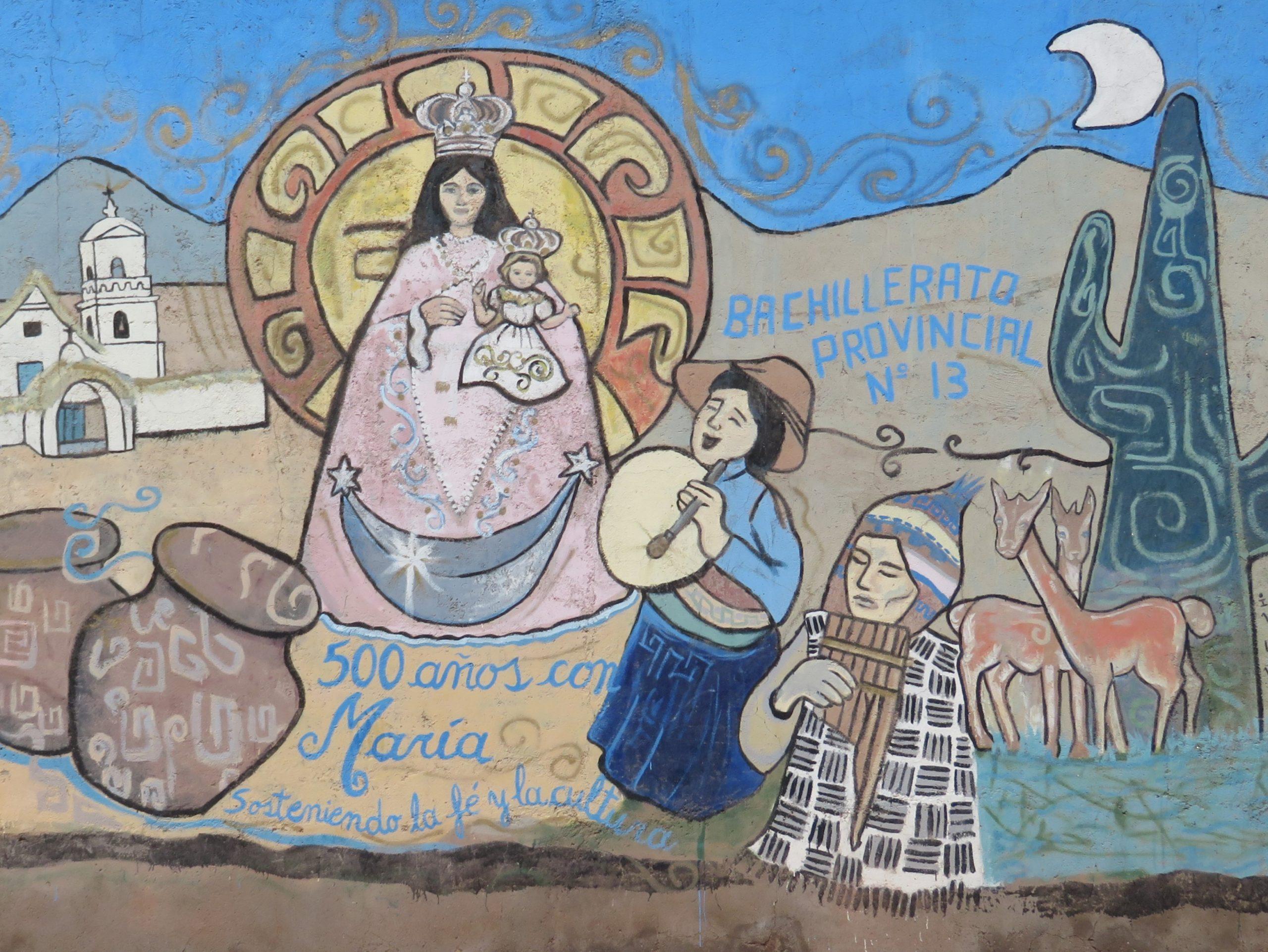 muurschildering Noord-Argentinie