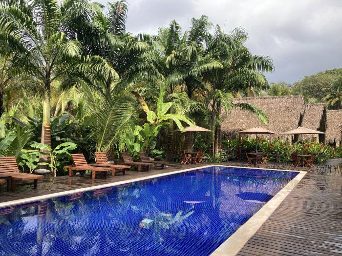 zwembad casa bambu Colombia
