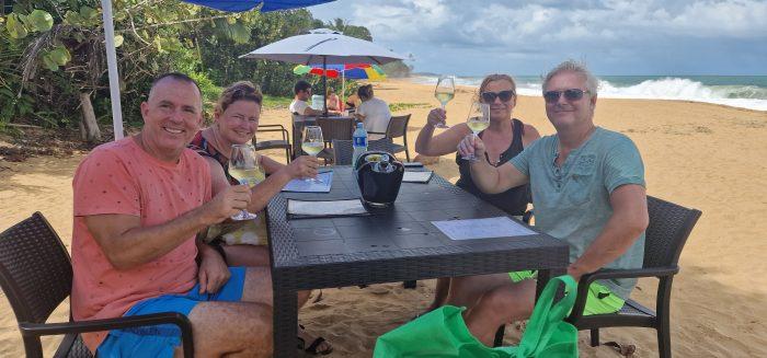 eten aan het strand Panama