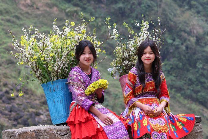 bloemenmeisjes Ha Giang Loop