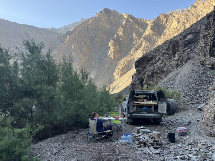 kamperen legendarische Pamir highway