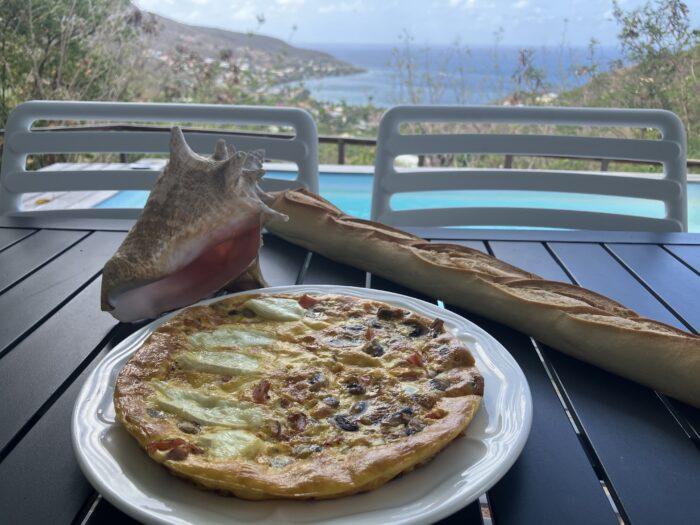 ontbijt op vakantie in Martinique