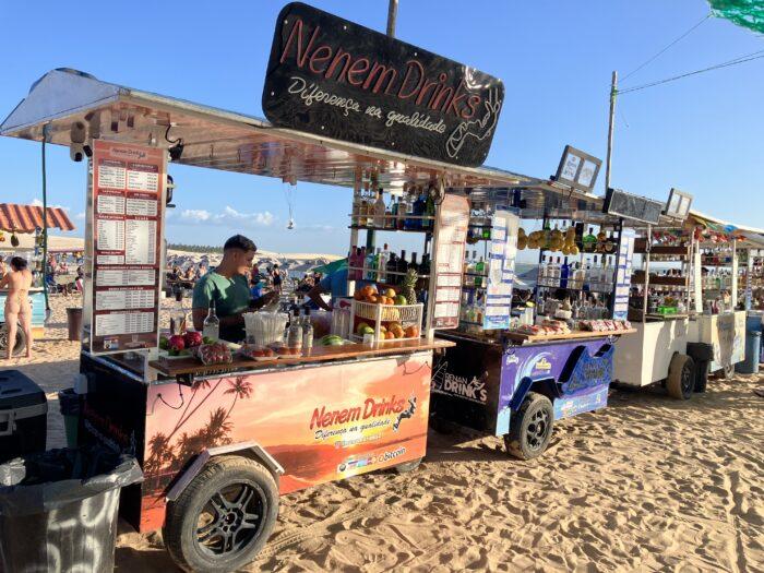stalletjes op strand jericoacoara