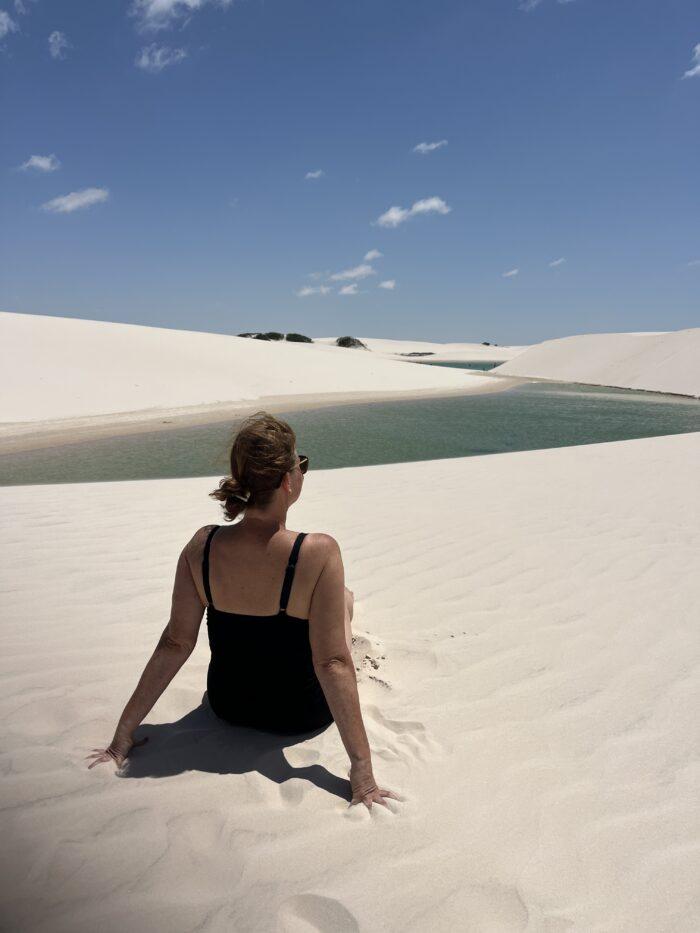 uitzicht op duinen lencois